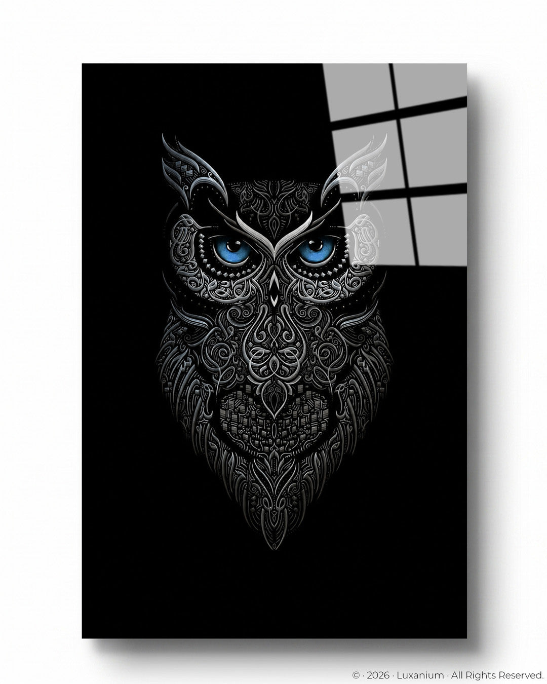 Dark Metallic Owl