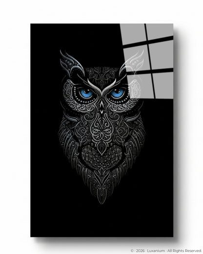 Dark Metallic Owl