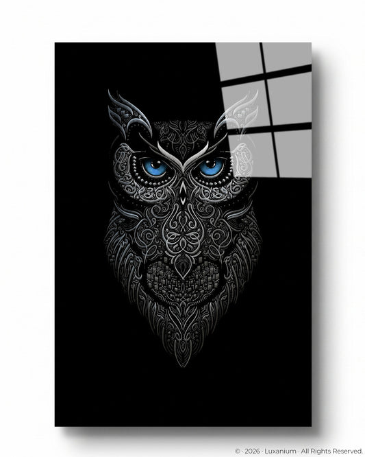 Dark Metallic Owl