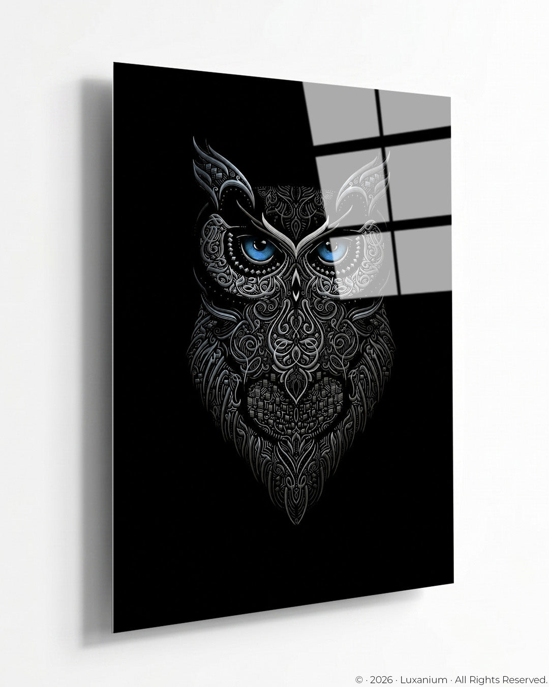 Dark Metallic Owl