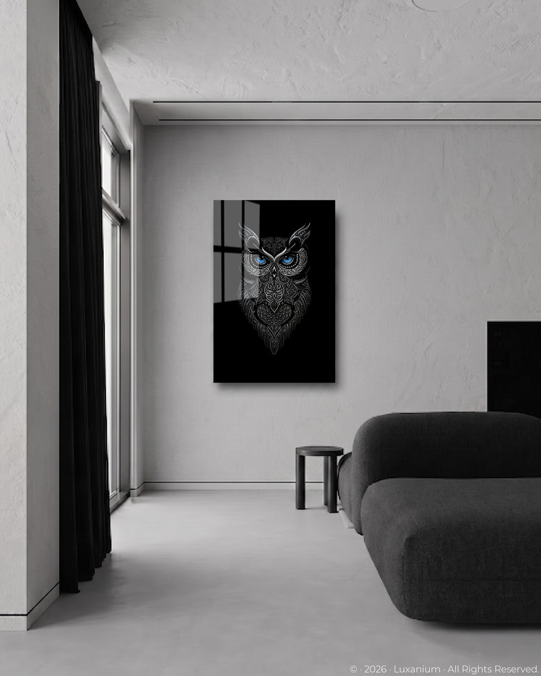 Dark Metallic Owl