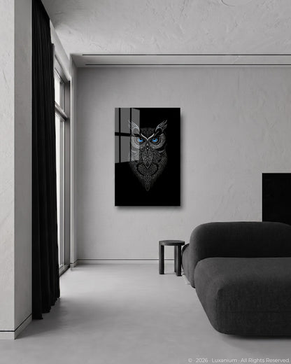 Dark Metallic Owl