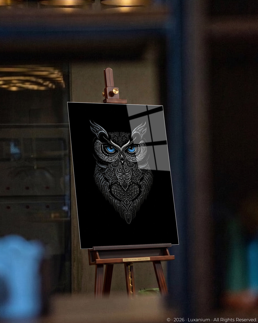 Dark Metallic Owl