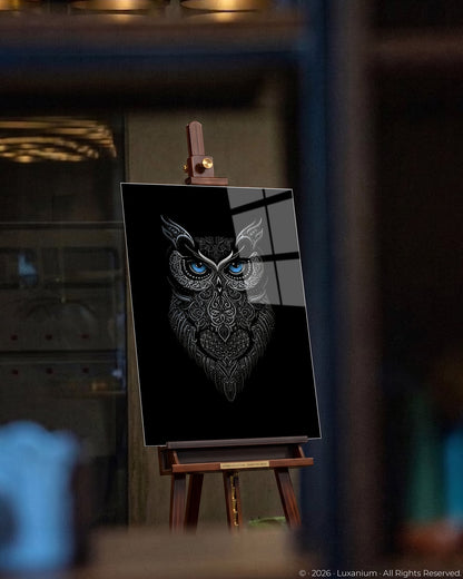 Dark Metallic Owl