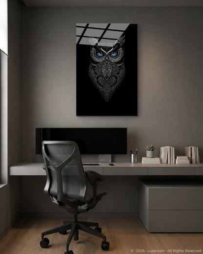 Dark Metallic Owl
